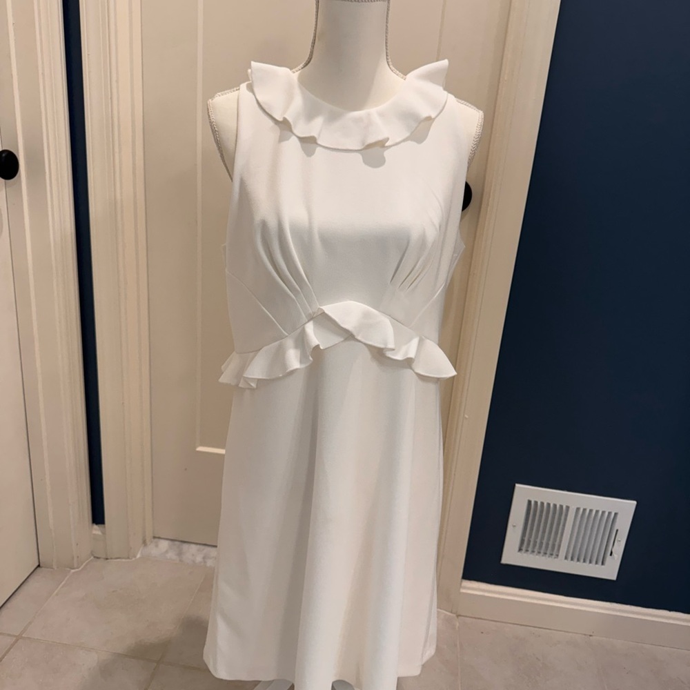 White Ruffle Tommy Hilfiger Dress Size 12